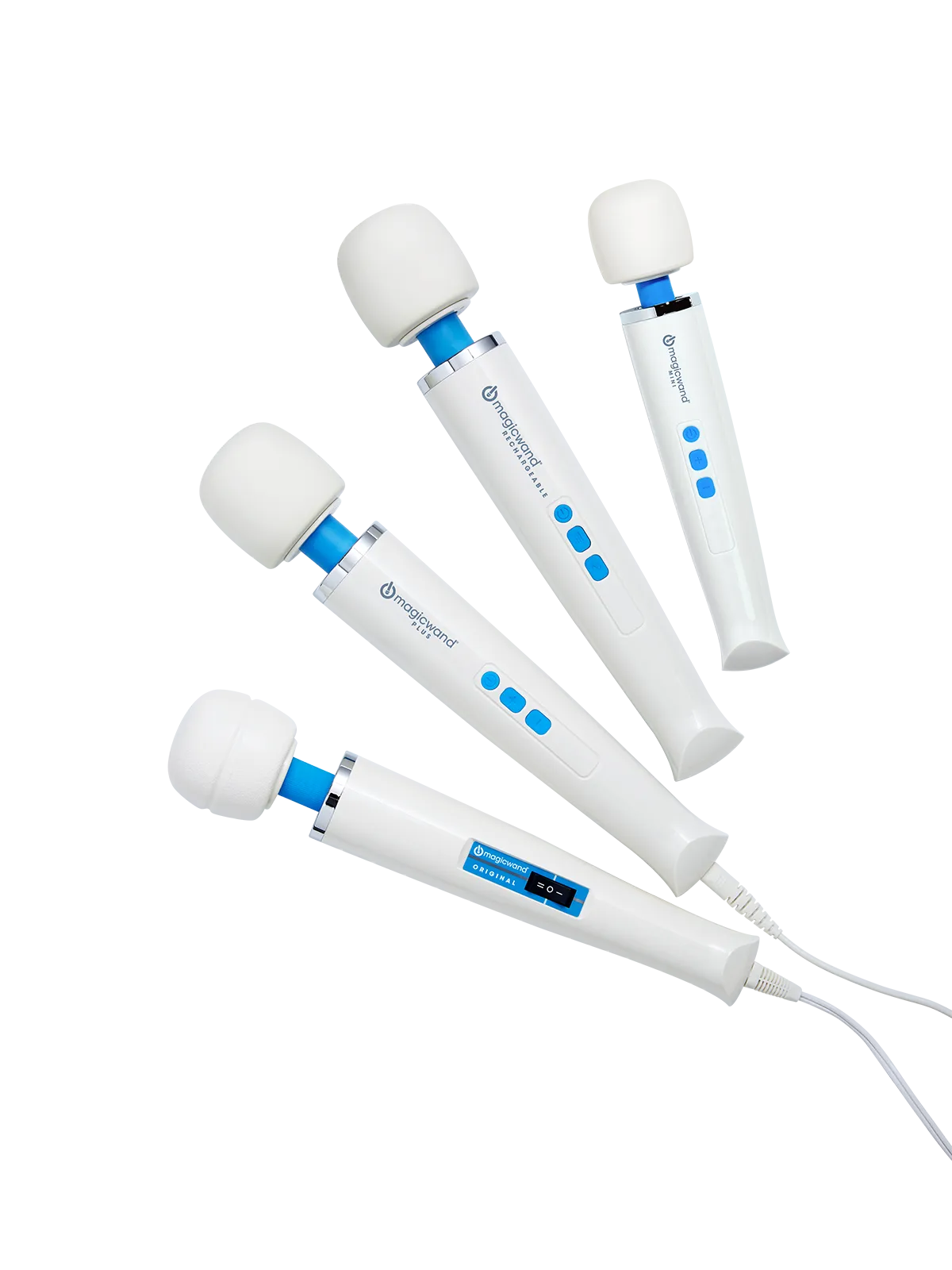 All four Magic Wand models side by side