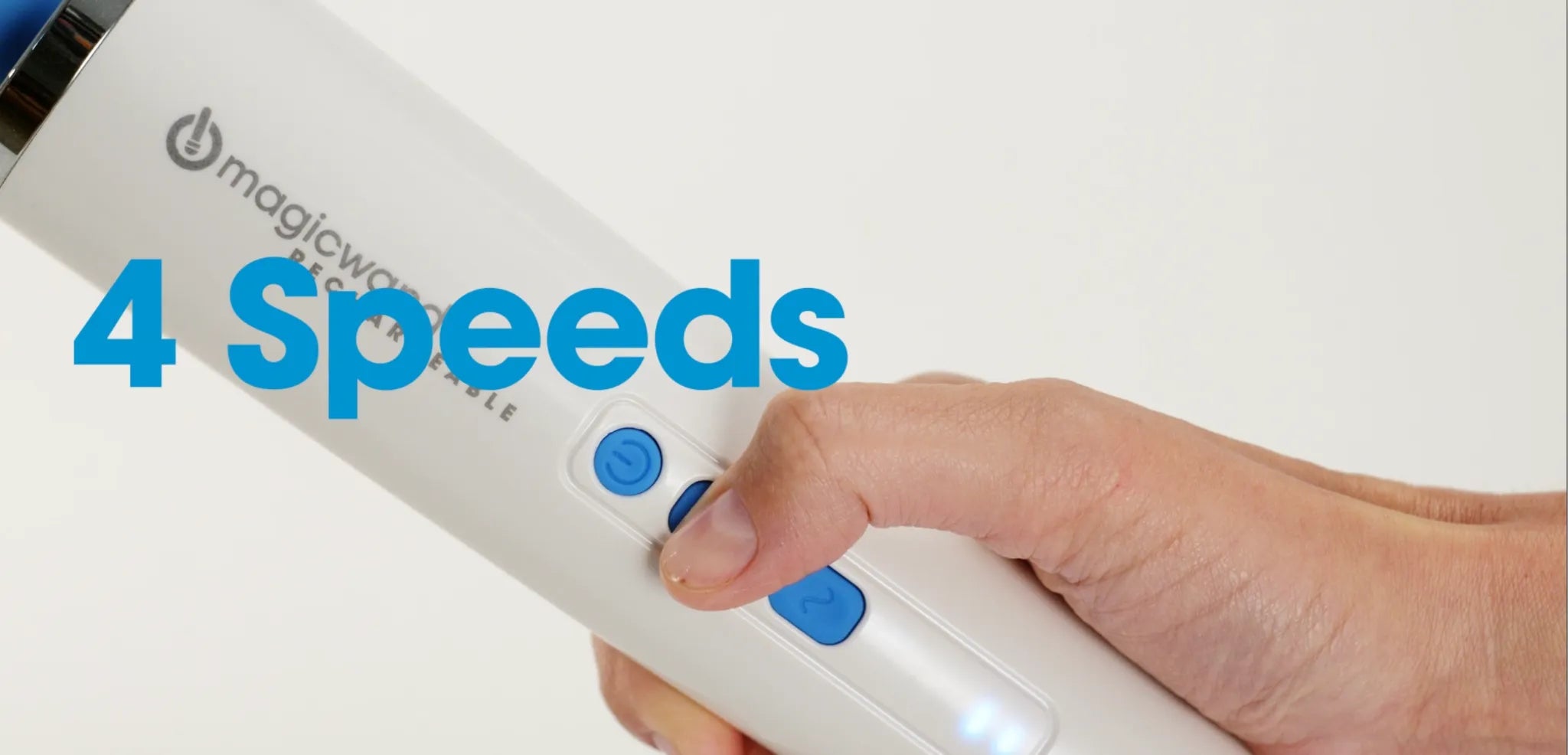 Magic Wand Rechargeable showcasing 4 speed settings